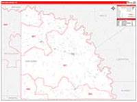 San Saba, Tx Carrier Route Wall Map